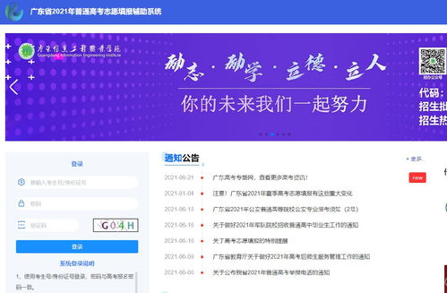 广东高考志愿填报辅助系统官网入口